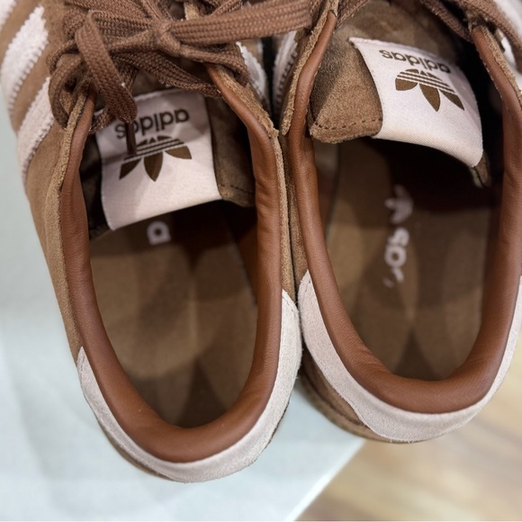Adidas BRMD Brown Sneakers with Sandy Pink Stripes - Picture 8 of 12